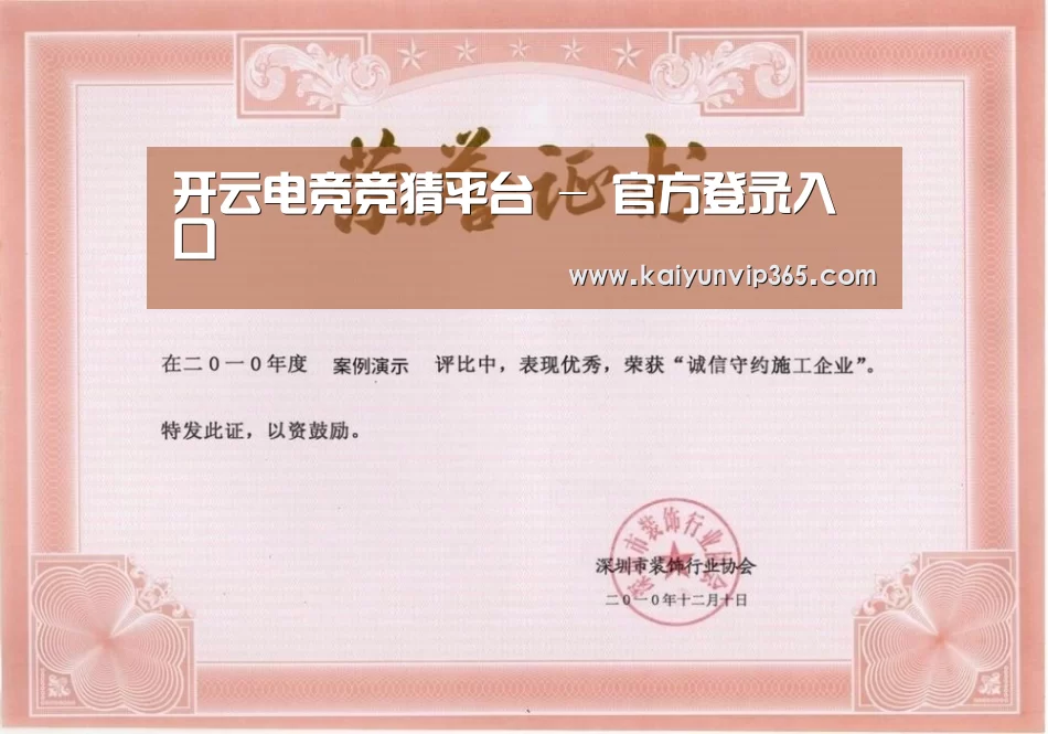 荣誉证书二